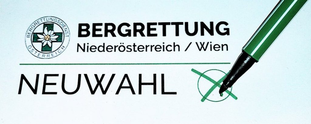 Neuwahl der Landesleitung der Bergrettung Niederösterreich/Wien 7